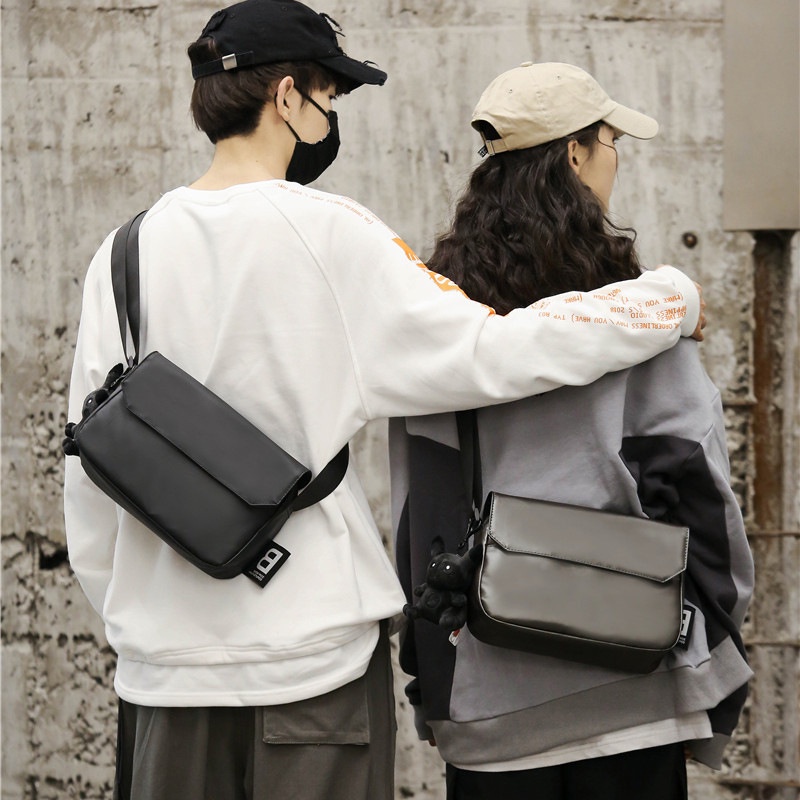 Túi Đeo Chéo Da KOBI, Túi Da Unisex phong cách Hàn Quốc