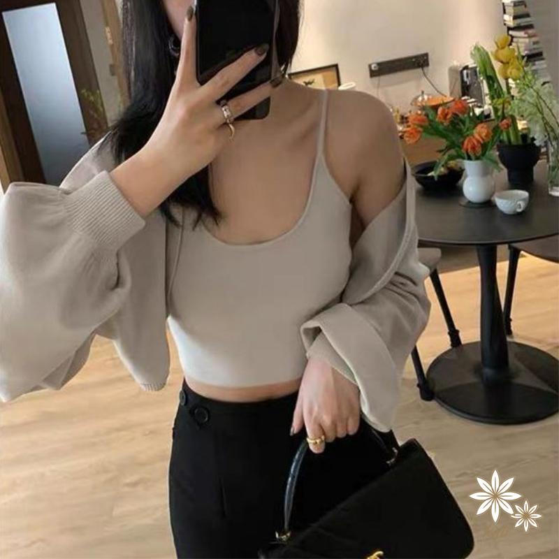 Áo Khoác Cardigan Dệt Kim Mỏng Chống Nắng Thời Trang Mùa Hè  Áo Khoác Vest Dáng Ngắn Thiết Kế Sành Điệu Cho Nữ