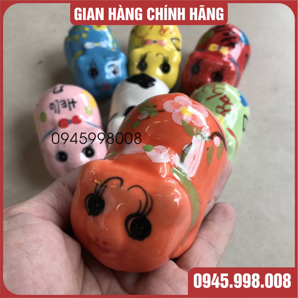 Heo đất mini sứ Bát Tràng siêu cute chỉ bằng nắm tay