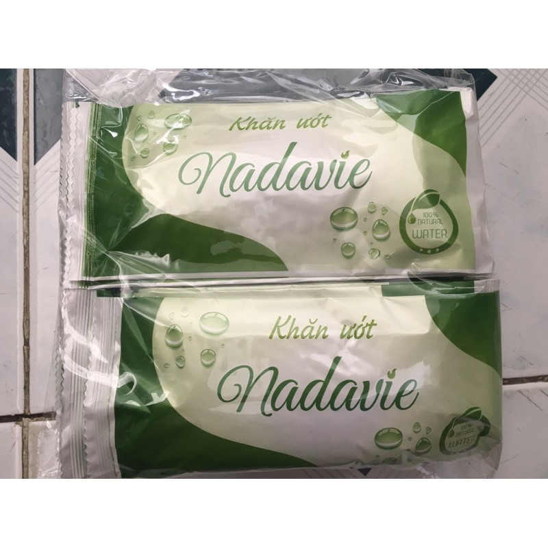 Khăn lạnh NADAVIE 100% nguyên liệu nhập khẩu- bịch 20 cái