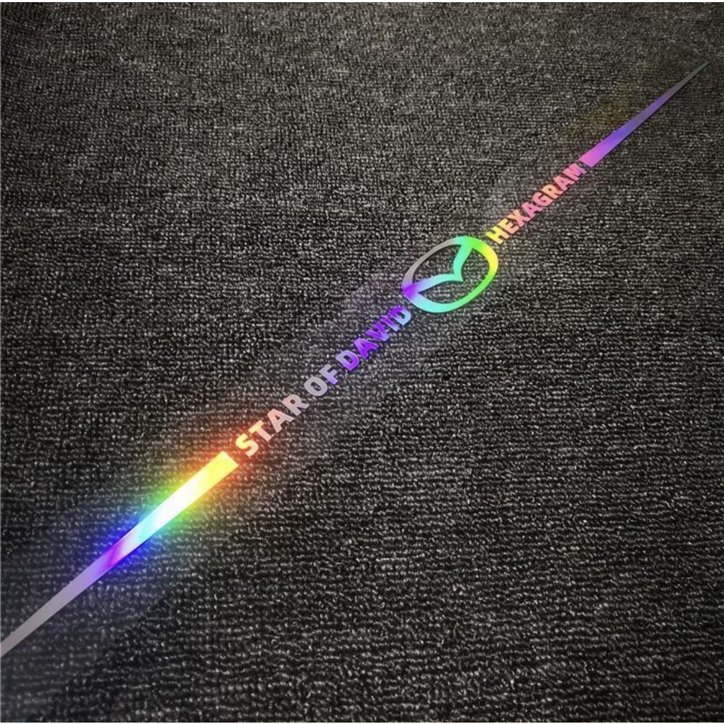 Decal Laser Nhỏ Trang Trí Xe Hơi - Miếng Dán Phản Quang Nhiều Màu - Đầy Đủ LOGO Hãng Xe