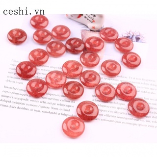 Natural strawberry crystal pendant