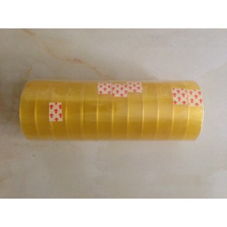 Cây 6 cuộn Băng dính trong 5cm, 1 cây 2.4kg - băng keo