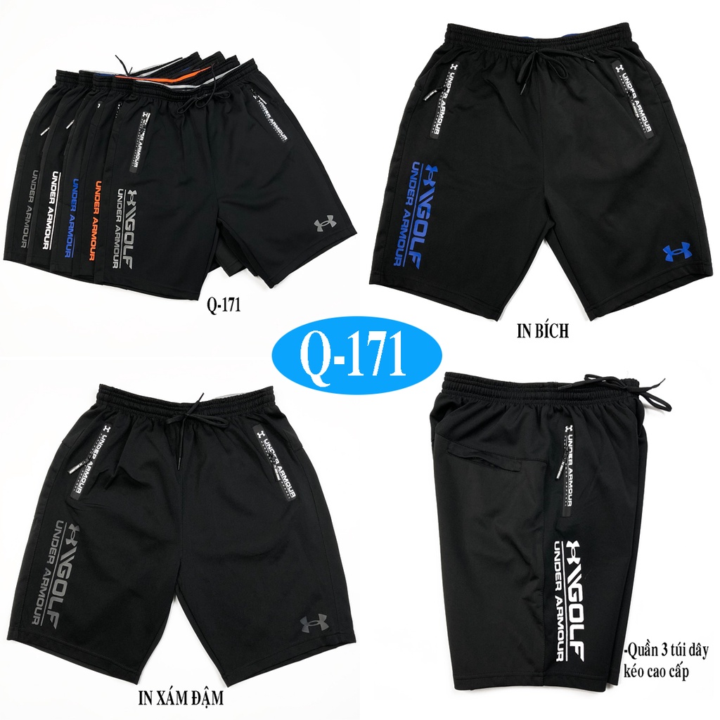 Quần sọt thể thao nam cao cấp đẹp Q171 quần short nam ngắn lưng thun có size lớn cho người mập big size