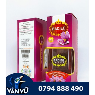 1gr Saffron Negin Iran Chính Hãng Thương Hiệu Badiee, Nhụy Hoa Nghệ Tây