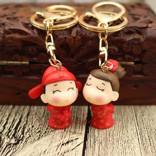 Set 2 Móc Khóa Hình Cô Dâu Chú Rể Đáng Yêu