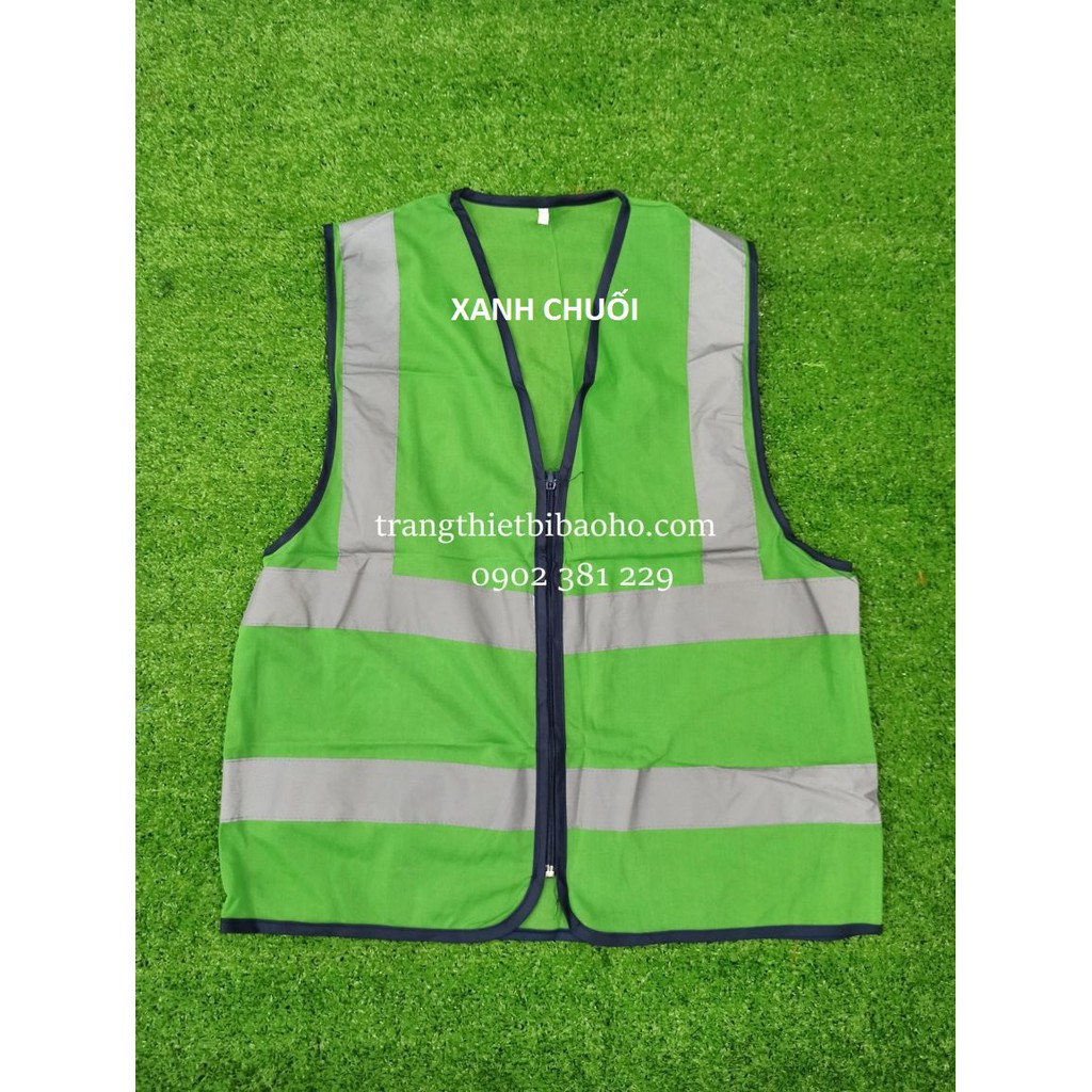 Áo phản quang ghi lê kỹ sư, công nhân vải lưới thoáng khí