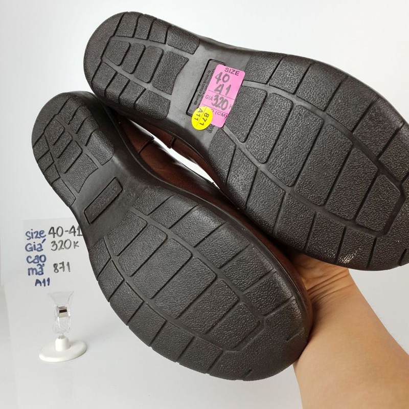 SIZE 40-41 - GIÀY BÚP BÊ DA THẬT - HIỆU COMFORT PLUS - CỦA MỸ - HÀNG SI CAO CẤP