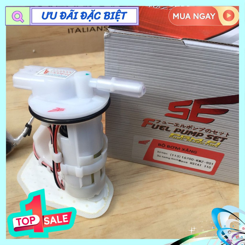 Bộ Bơm Xăng GIÁ CỰC SỐC xe máy Honda Wave RSX Fi AT 110cc thương hiệu SE chính hãng