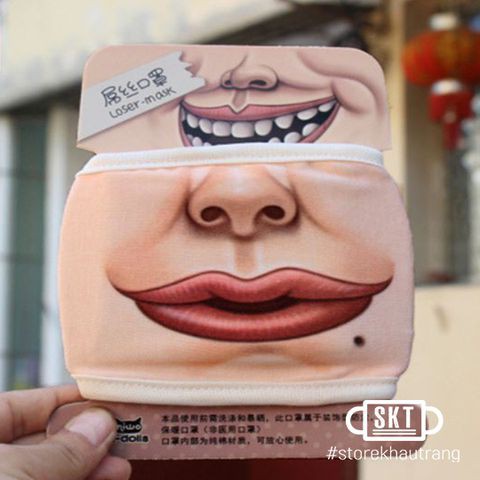 Khẩu Trang Khẩu Nghiệp 3D Mặt Biến Thái | 4 Loại Mẫu Mã | BigBuy360 - bigbuy360.vn