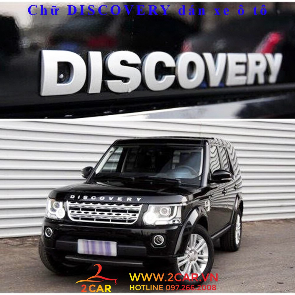 Chữ DISCOVERY dán trang trí xe ô tô, xe hơi