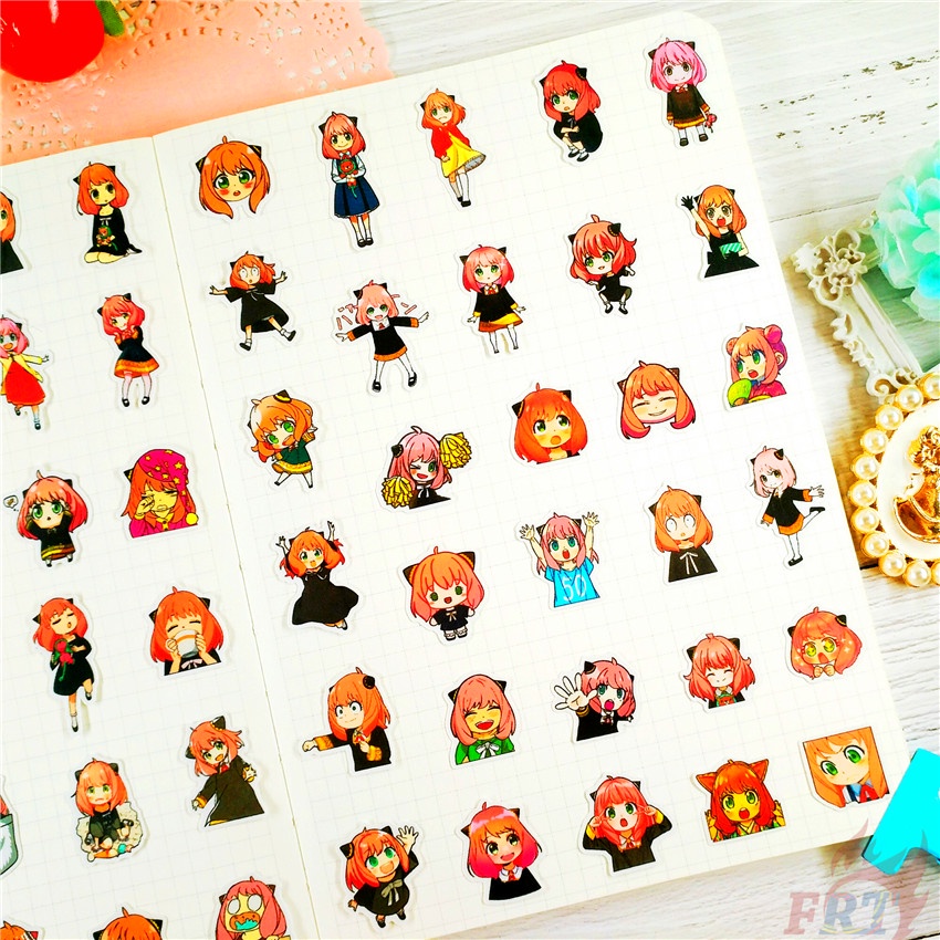 ★★★ Gián điệp×FAMILY. Sticker Dán Trang Trí Nhật Ký Mini Anya Q-1 ★★★ Bộ 60 Sticker Dán Trang Trí Album Thời Trang