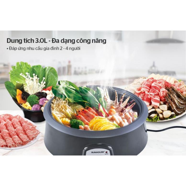 Nồi lẩu điện SUNHOUSE 3L SHD4522 hàng chính hãng bảo hành 12 tháng