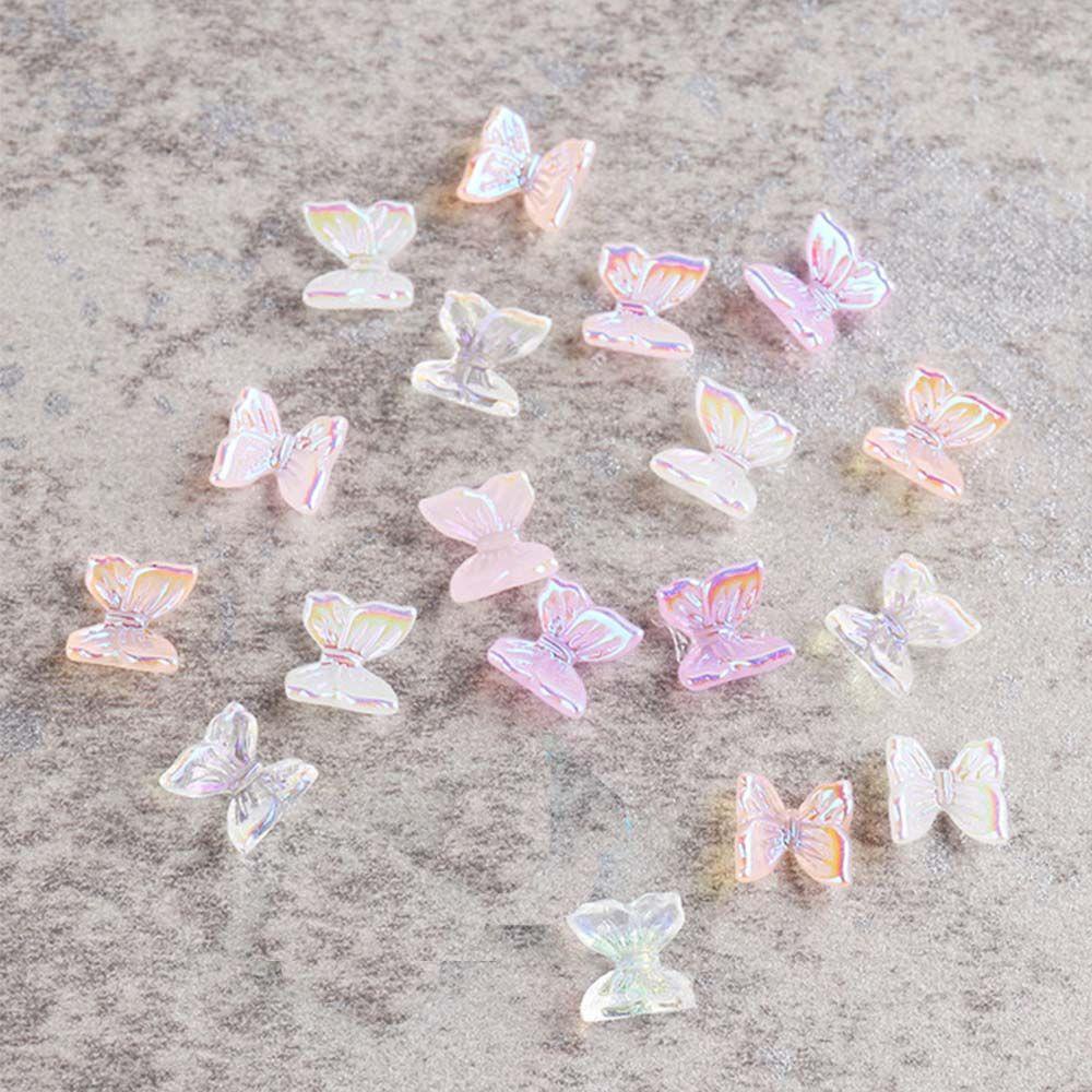 Bộ Miếng Dán Trang Trí Móng Tay Hình Lông Vũ / Ngôi Sao 3D Lấp Lánh|Hộp Kim Tuyến Trái Tim Trang Trí Móng Tay