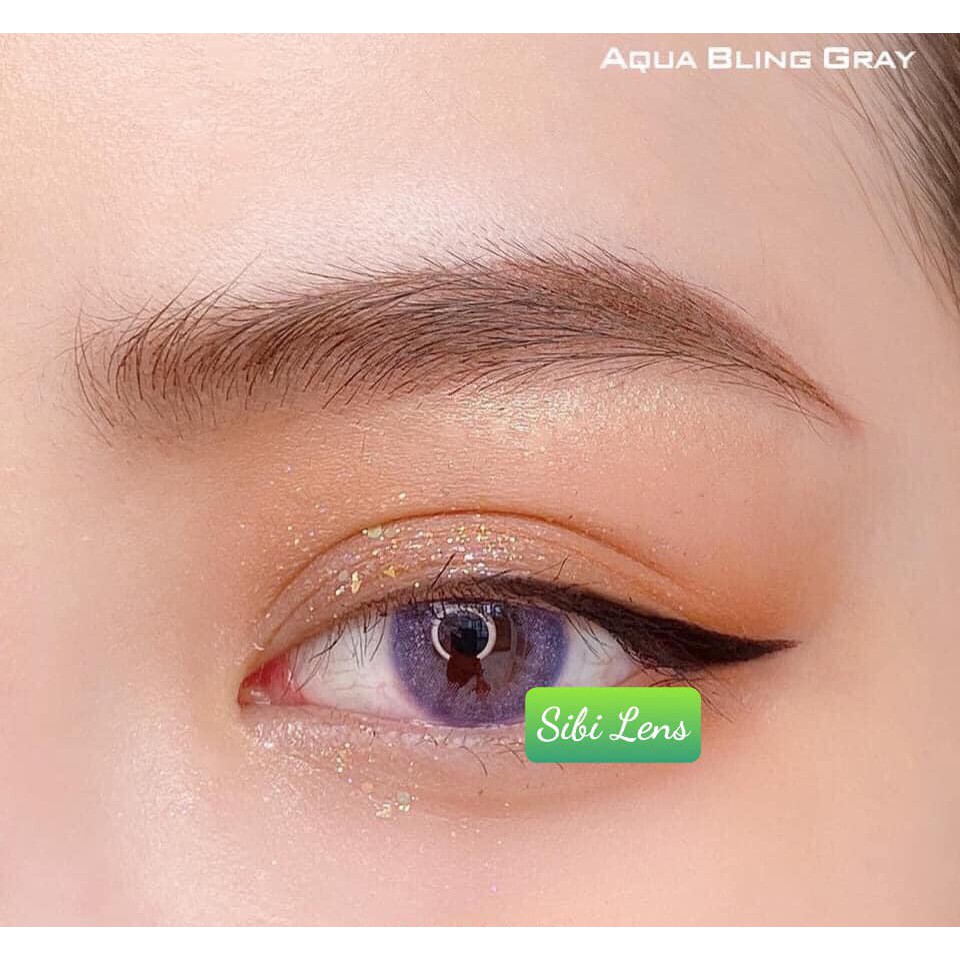 Lens Aqua bling gray - lens Chuẩn Thái - Cam Kết Chính Hãng