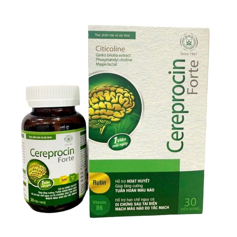 VIÊN UỐNG BỔ NÃO CEREPROCIN FORTE H 30 VIÊN