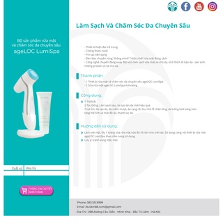 (Bảo Hành 24 Tháng ) Máy Rửa Mặt LumiSpa Nuskin + Sữa rửa mặt
