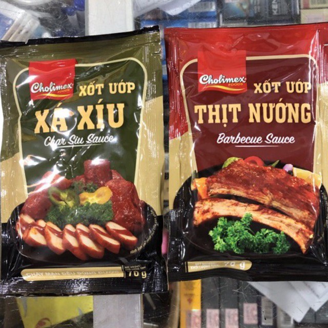 [Mẫu Mới] Xốt Ướp Thịt Nướng Cholimex Gói 70g