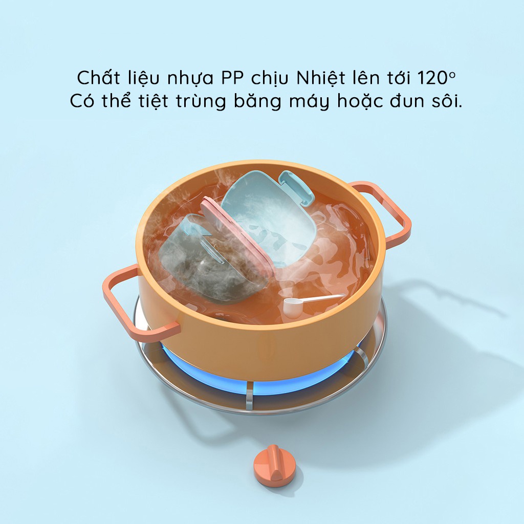 Hộp đựng sữa bột, đồ khô cao cấp hãng KUB (có thể tiệt trùng)