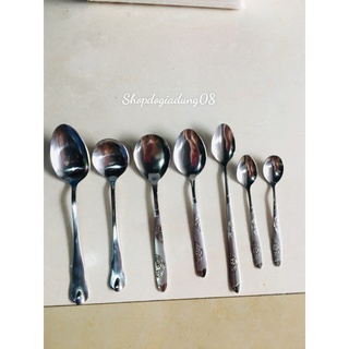 Thìa, muỗng dĩa inox, ăn cơm, phở, thìa cà phê đủ loại inox không rỉ