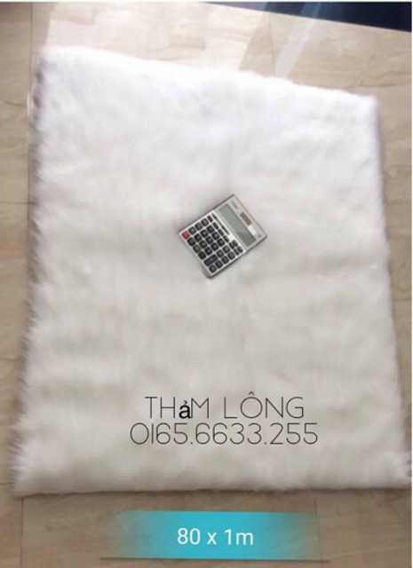 Thảm lông trắng Unique