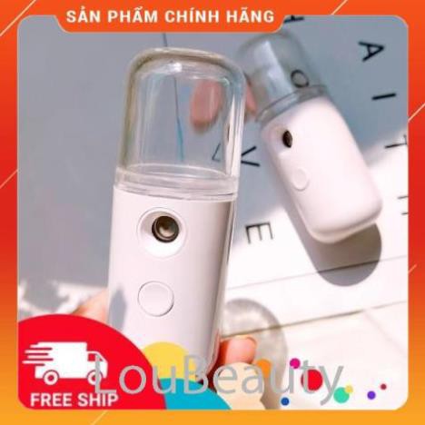 FS Máy Phun Sương Cầm Tay Xịt Khoáng MINI NANO Chính Hãng - Bản Full Phụ Kiện Cáp Sạc