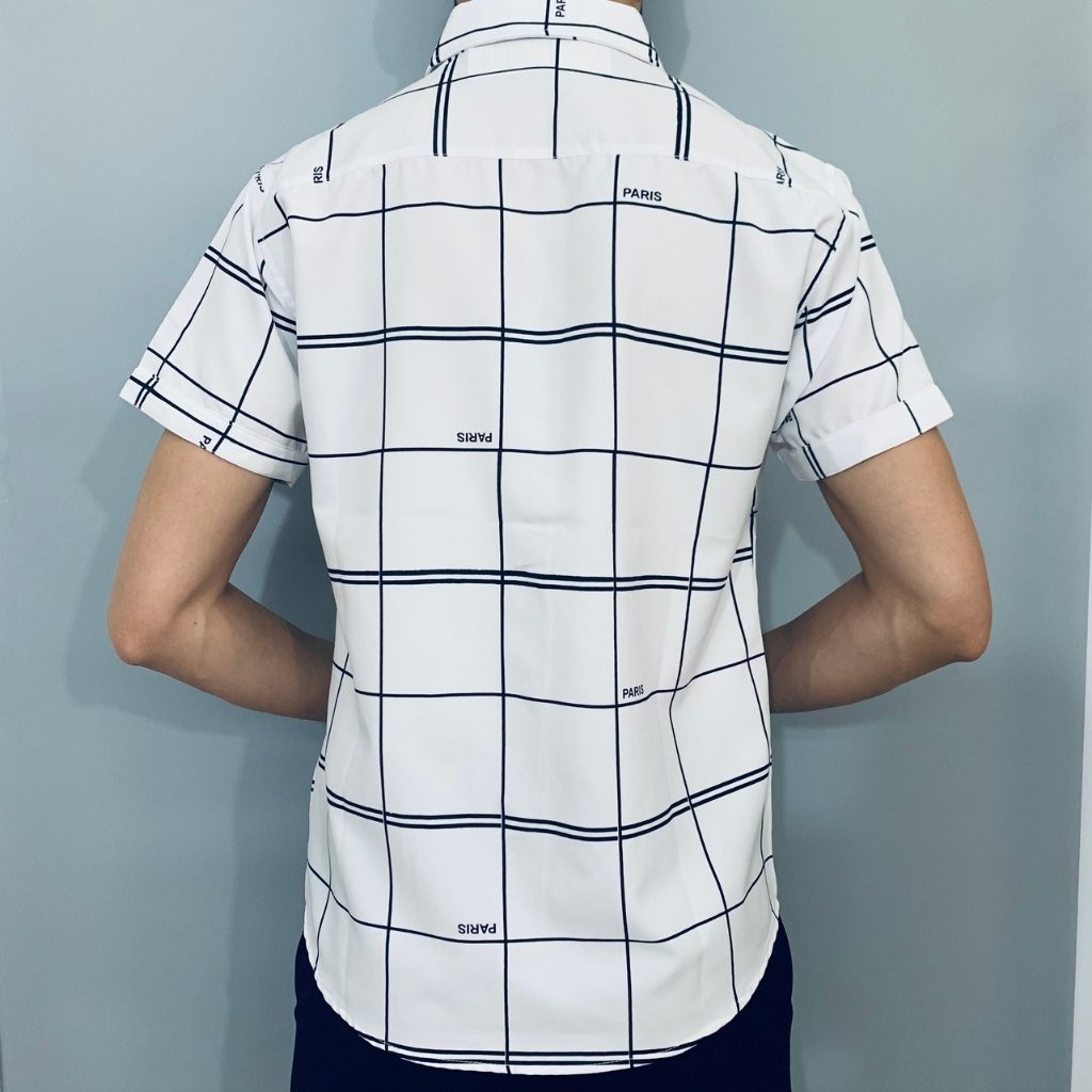 Áo Sơ Mi Nam Ngắn Tay Ô Kẻ Thời Trang Poniva | BigBuy360 - bigbuy360.vn