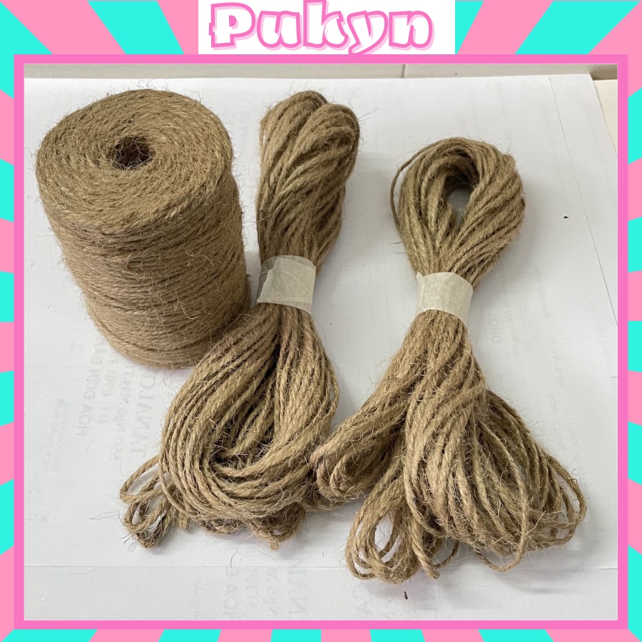 Dây gai trang trí dây thừng gai treo ảnh decor nhà cửa 2m,5m ,10m Pukyn D01