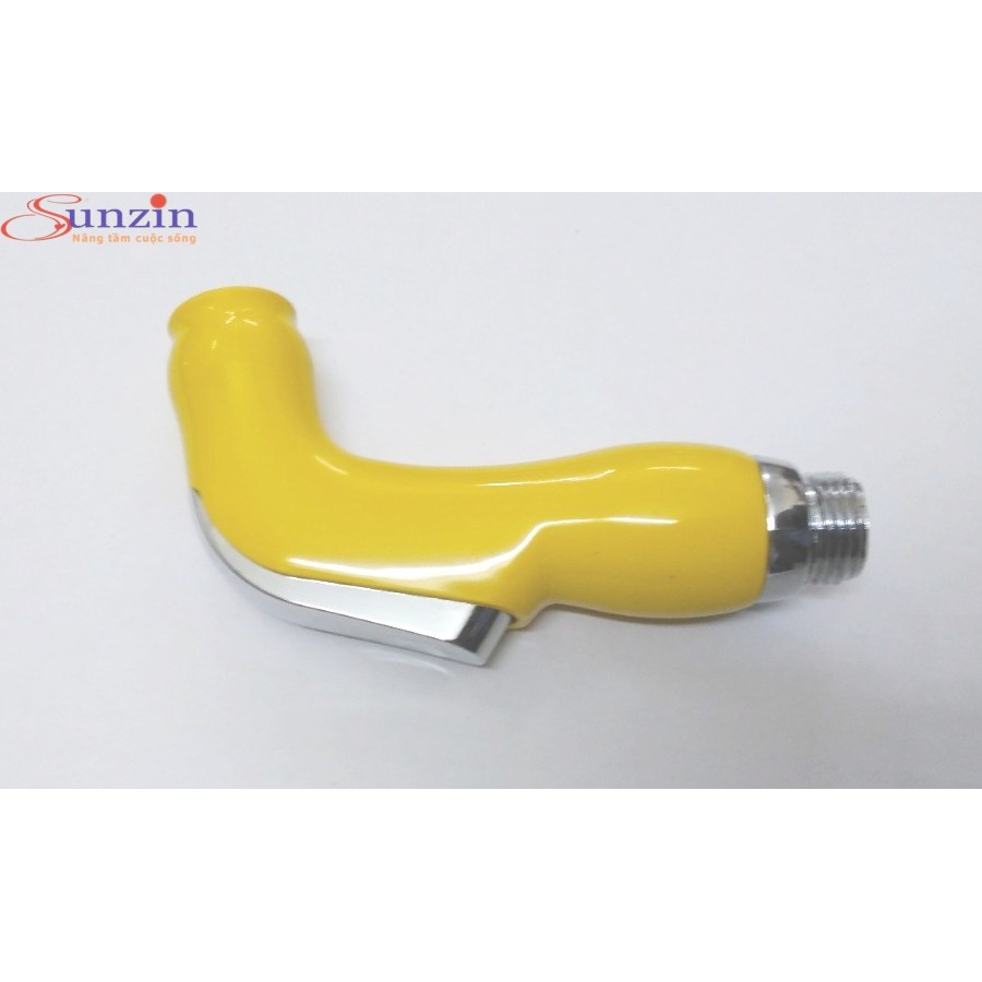 Đầu xịt rửa vệ sinh SZ077, chất liệu nhựa ABS (vàng), tặng 2 gioăng cao su