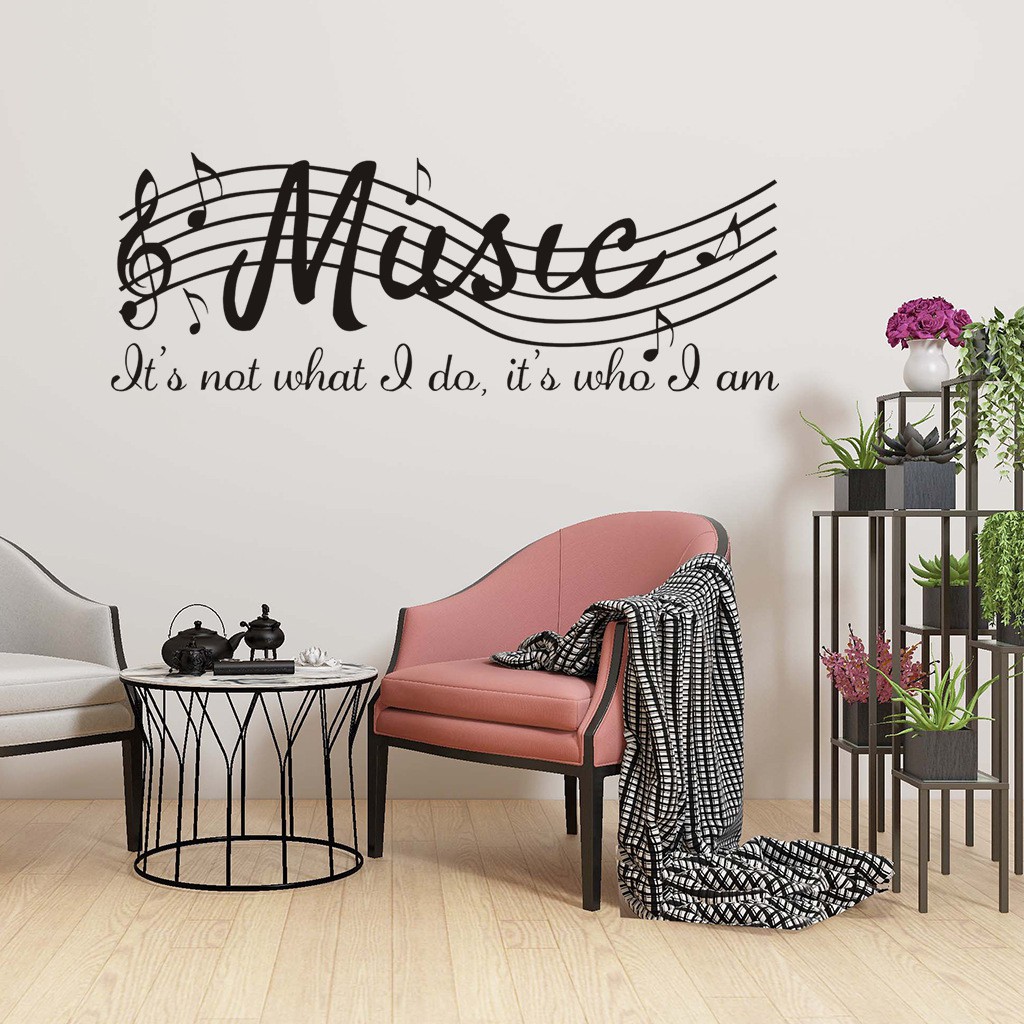 Decal dán tường âm nhạc 11 ⚡ FREESHIP ⚡ Decal music AmyShop