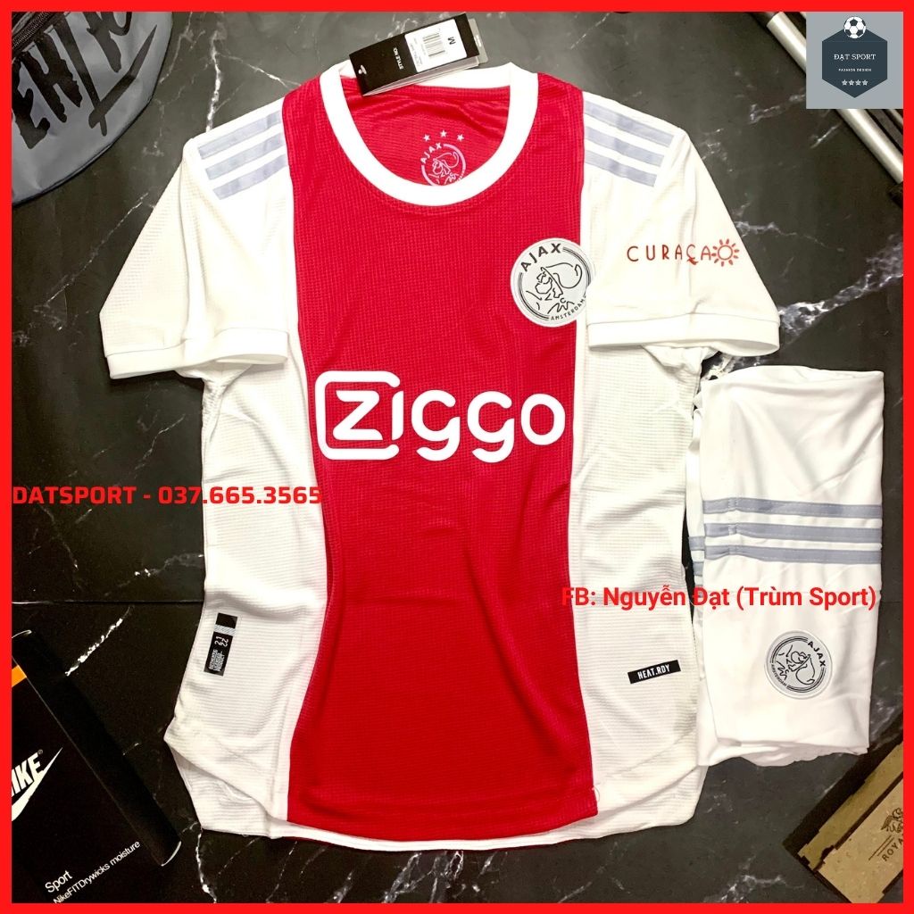 Quần áo bóng đá AJAX 21/22 ⚡FREESHIP⚡ Bộ Áo Đấu CLB AJAX Đỏ Sân Nhà Mùa 2021/22 Hàng Gai Thái Siêu Cấp Mặc Là Mê