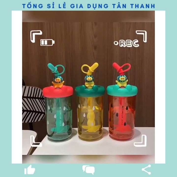 ❤️[DEAL SỐC]FREESHIP bình đựng nước cute ngộ nghĩnh Vịt dưa hấu siêu hot 500ml