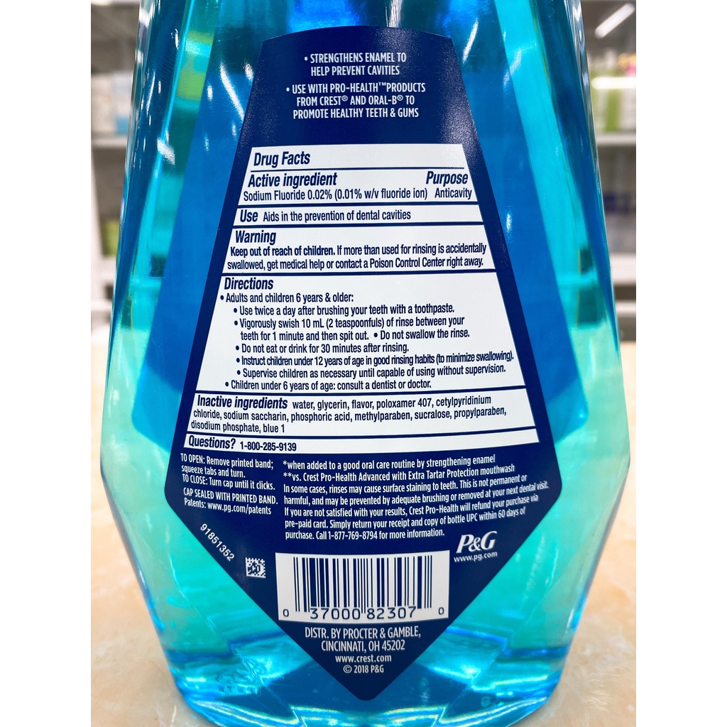 Nước súc miệng Crest Pro-Health Advanced Multi-Protection 1 lít