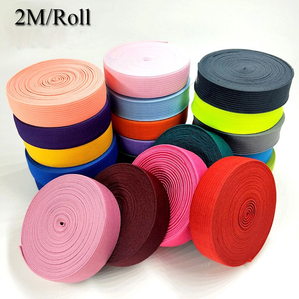 Cuộn dây thun co giãn 2m nhiều màu sắc dùng may viền thắt lưng / đồ thủ công tại nhà