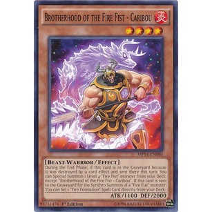 Thẻ bài Yugioh - TCG - Brotherhood of the Fire Fist - Caribou / MP14-EN080'