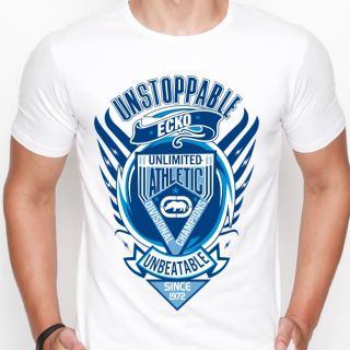 Áo thun cổ tròn  ecko xanh MS5565