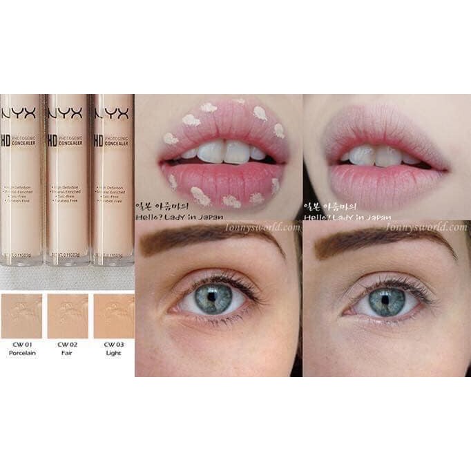 Kem Che Khuyết Điểm NYX HD Photogenic Concealer (3g)