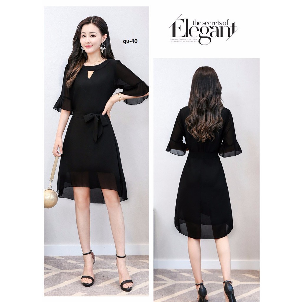 ĐẦM VOAN ĐUÔI TÔM CAO CẤP DRESS59QU