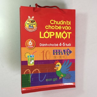 Sách - Chuẩn Bị Cho Bé Vào Lớp 1 - Dành Cho Bé 4-5 Tuổi (Túi 6 Cuốn)