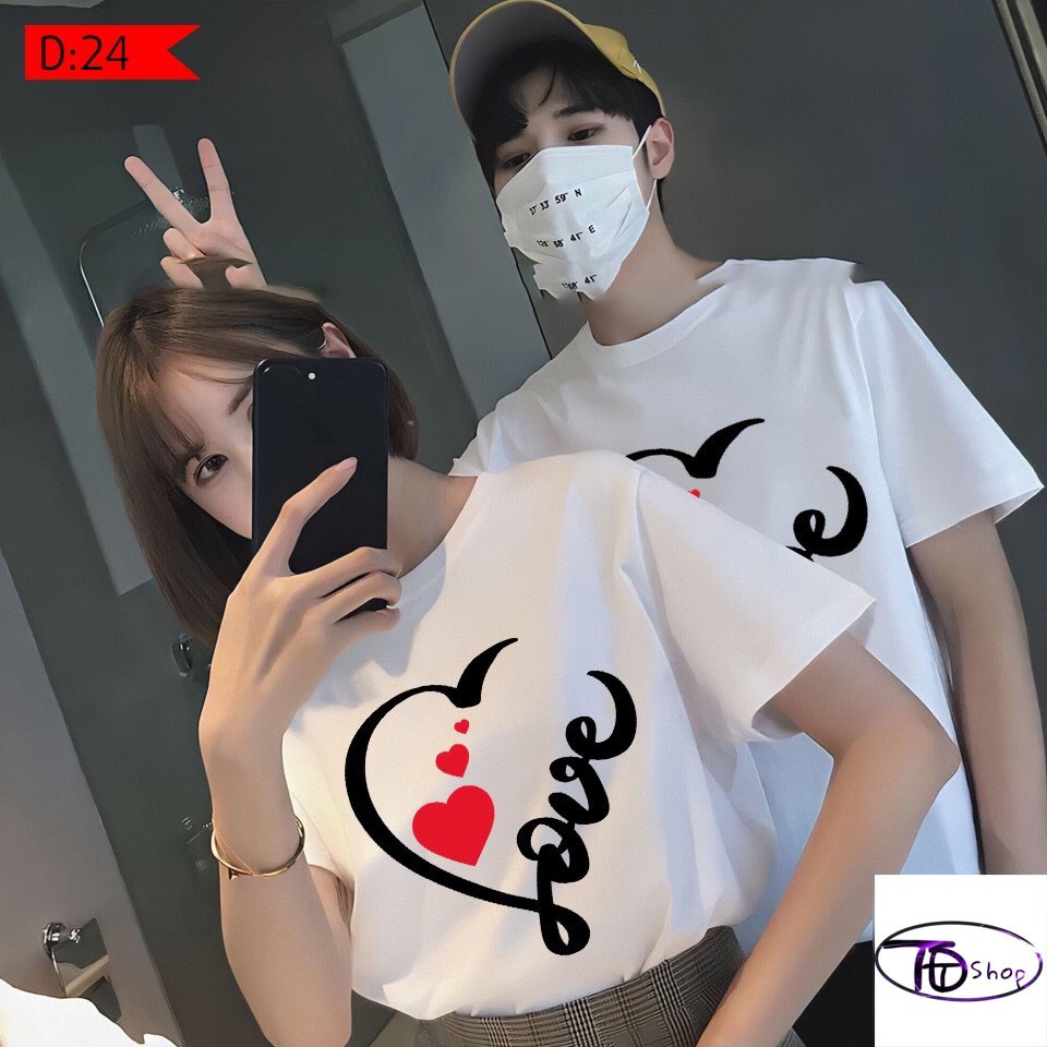 Áo Đôi-Áo Cặp-Thun Coton Tự Thiết Kế