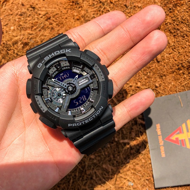 Đồng hồ nam Casio G-shock GA-110-1B - Kích thước vỏ : 55×51,2×16,9mm