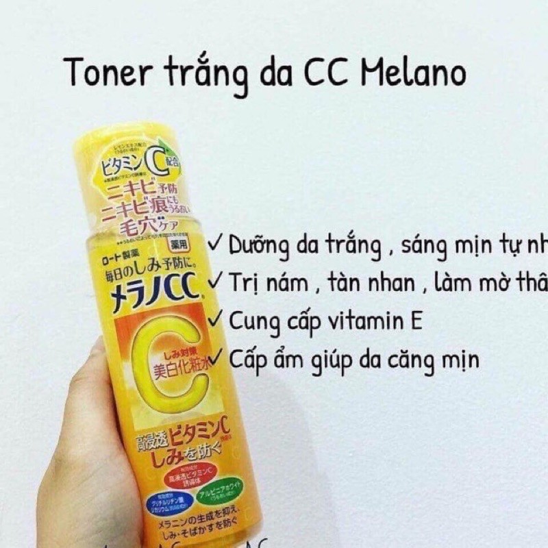 Nước hoa hồng CC Melano trắng da