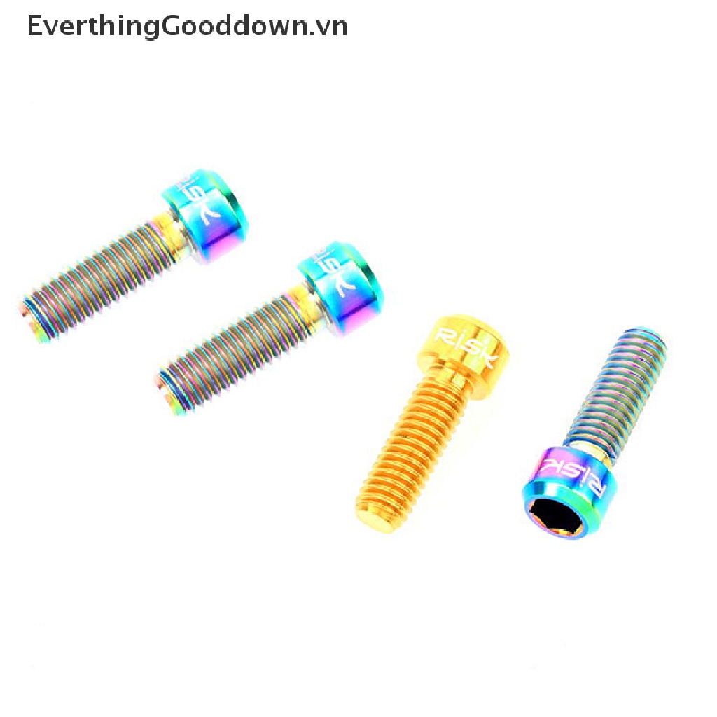 Bộ 2 Ốc Vít Ti Bằng Titan Cho Đĩa Phanh Xe Đạp