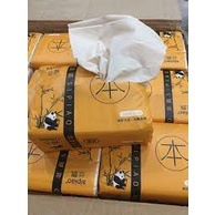 THÙNG 30 GÓI 1 gói 300 tờ giấy ăn gấu trúc sợi tre siêu dai
