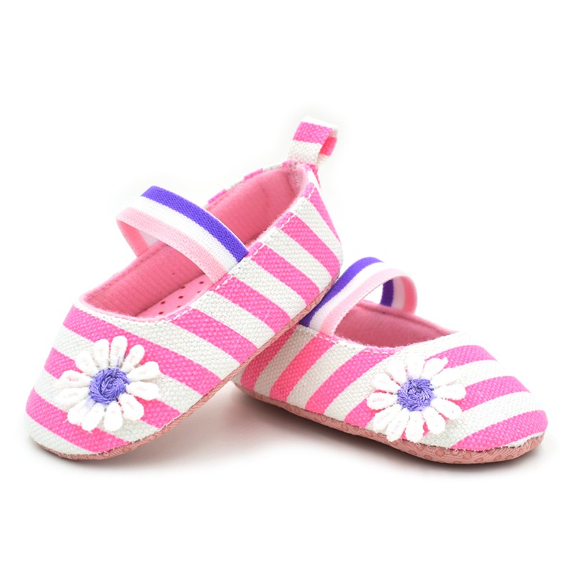 Giày Búp Bê Đế Mềm Chống Trượt Thoáng Khí Đính Nơ Dễ Thương Cho Bé Gái