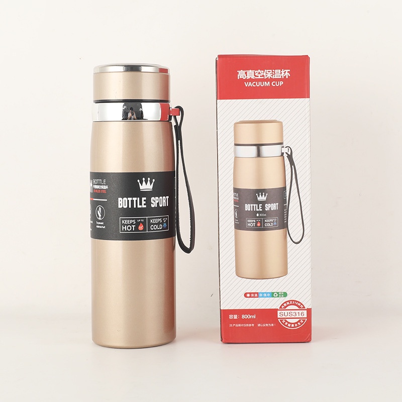 Bình giữ nhiệt JIASHI cao cấp có nắp lọc trà, ly giữ nhiệt tiện lợi lõi inox 304 không gỉ 800ml và 1000ml BGN02