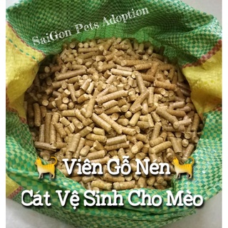 🐈 Viên GỖ NÉN VÀNG 6li - Cát Vệ Sinh Cho Mèo