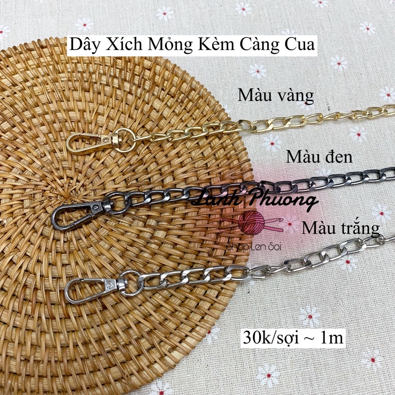 Dây Xích Mỏng Kèm Càng Cua