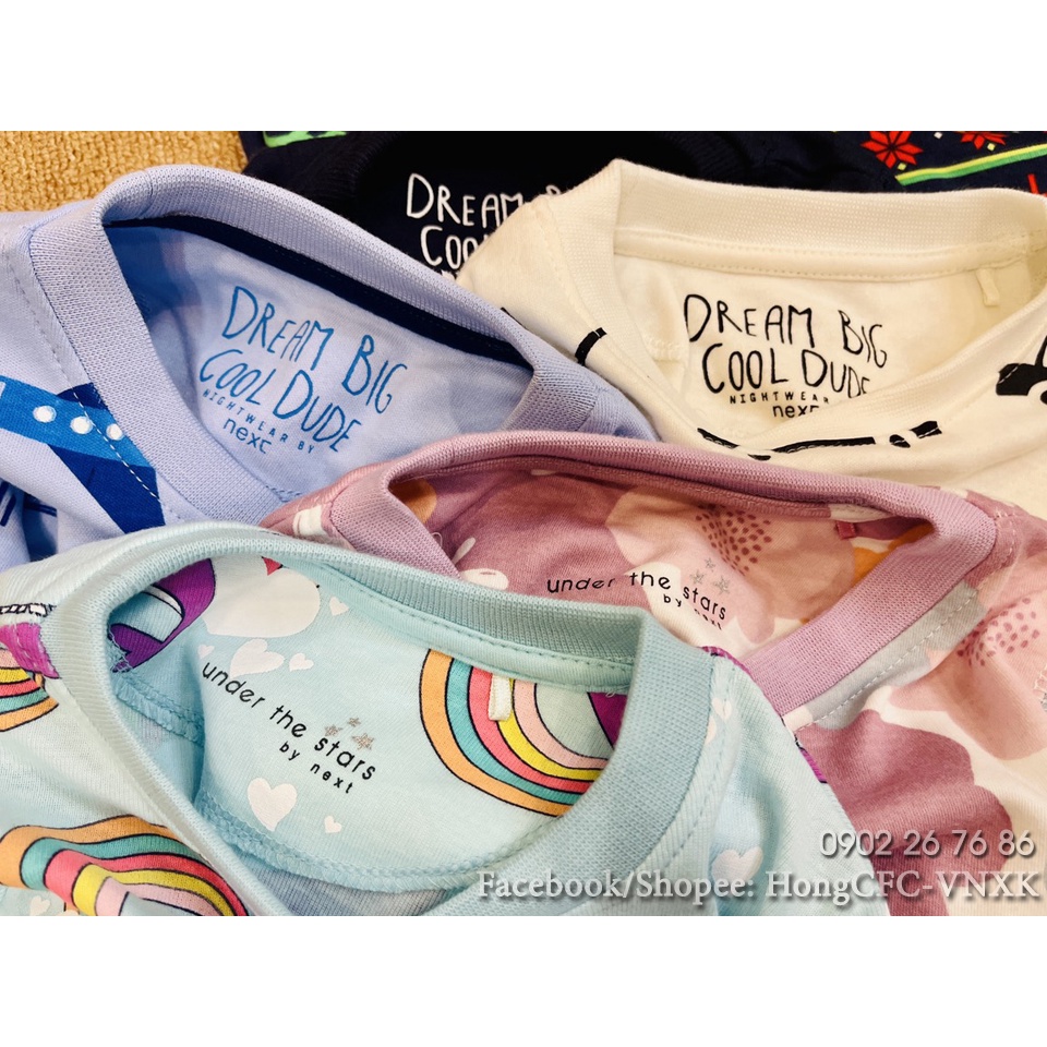 Bộ cotton next bé gái xuất xịn