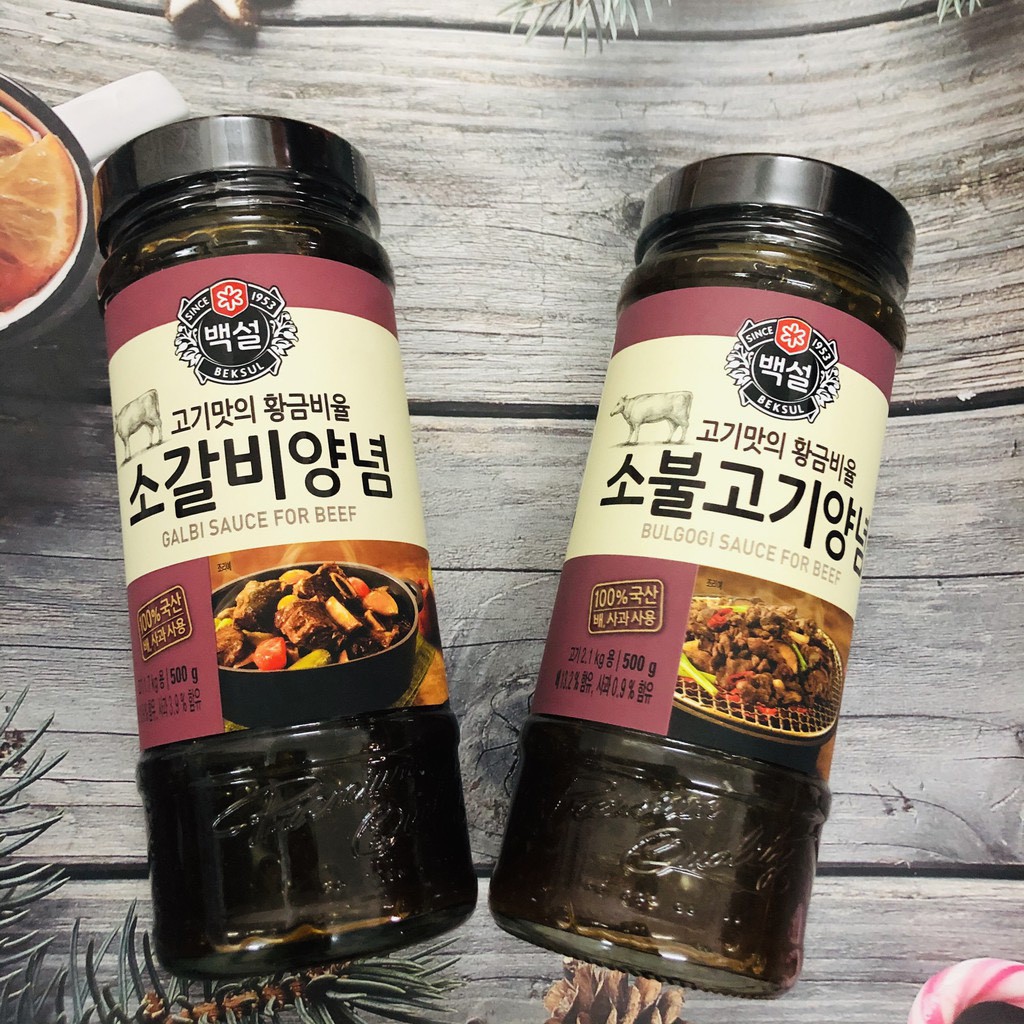 Sốt ướp thịt sườn heo Hàn Quốc Beksul Cj chai 290g